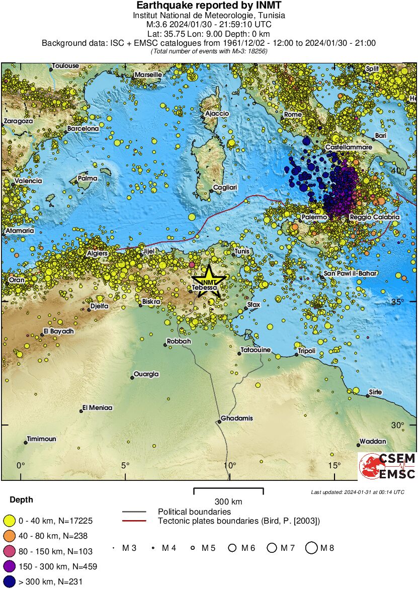 wide historical seismicity