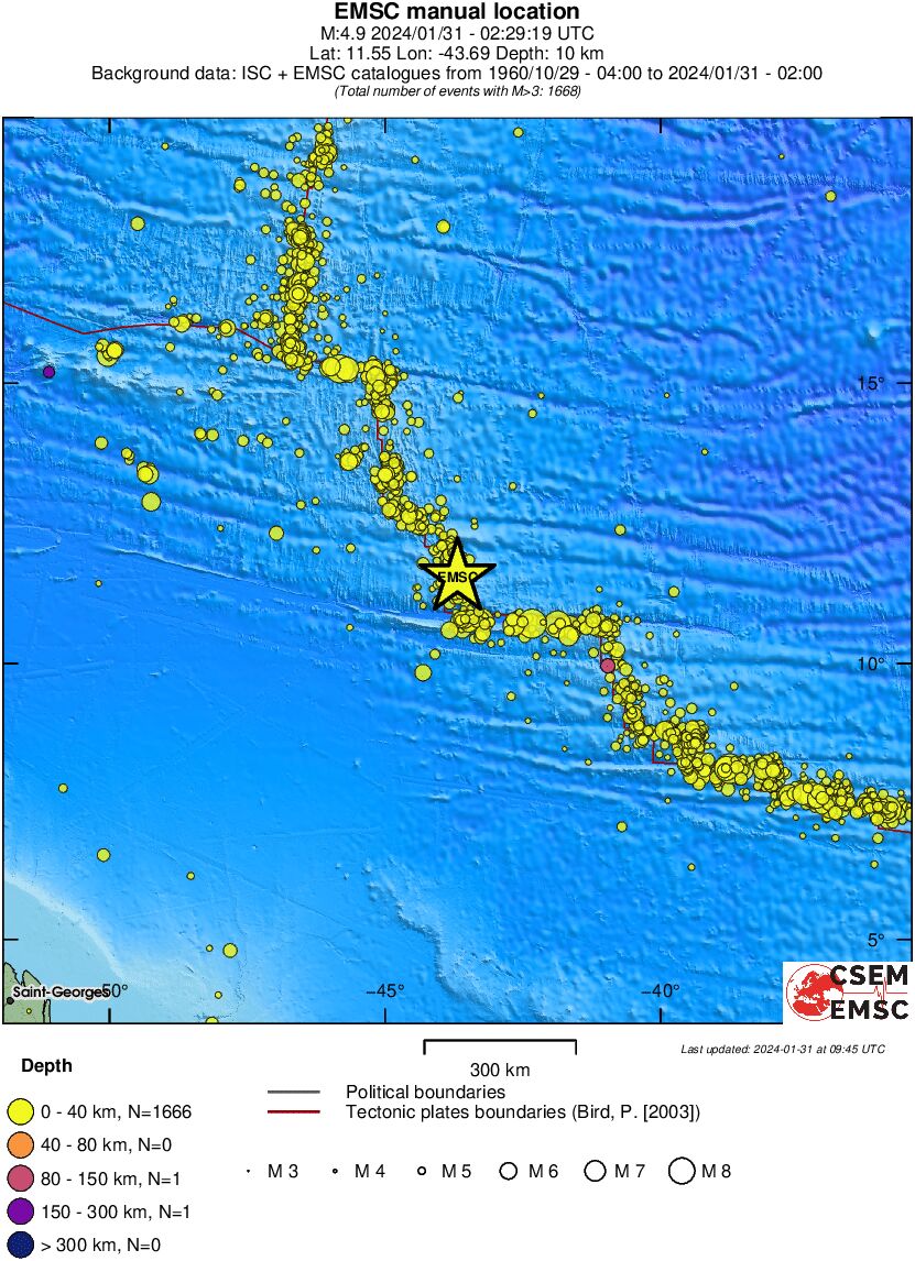 wide historical seismicity