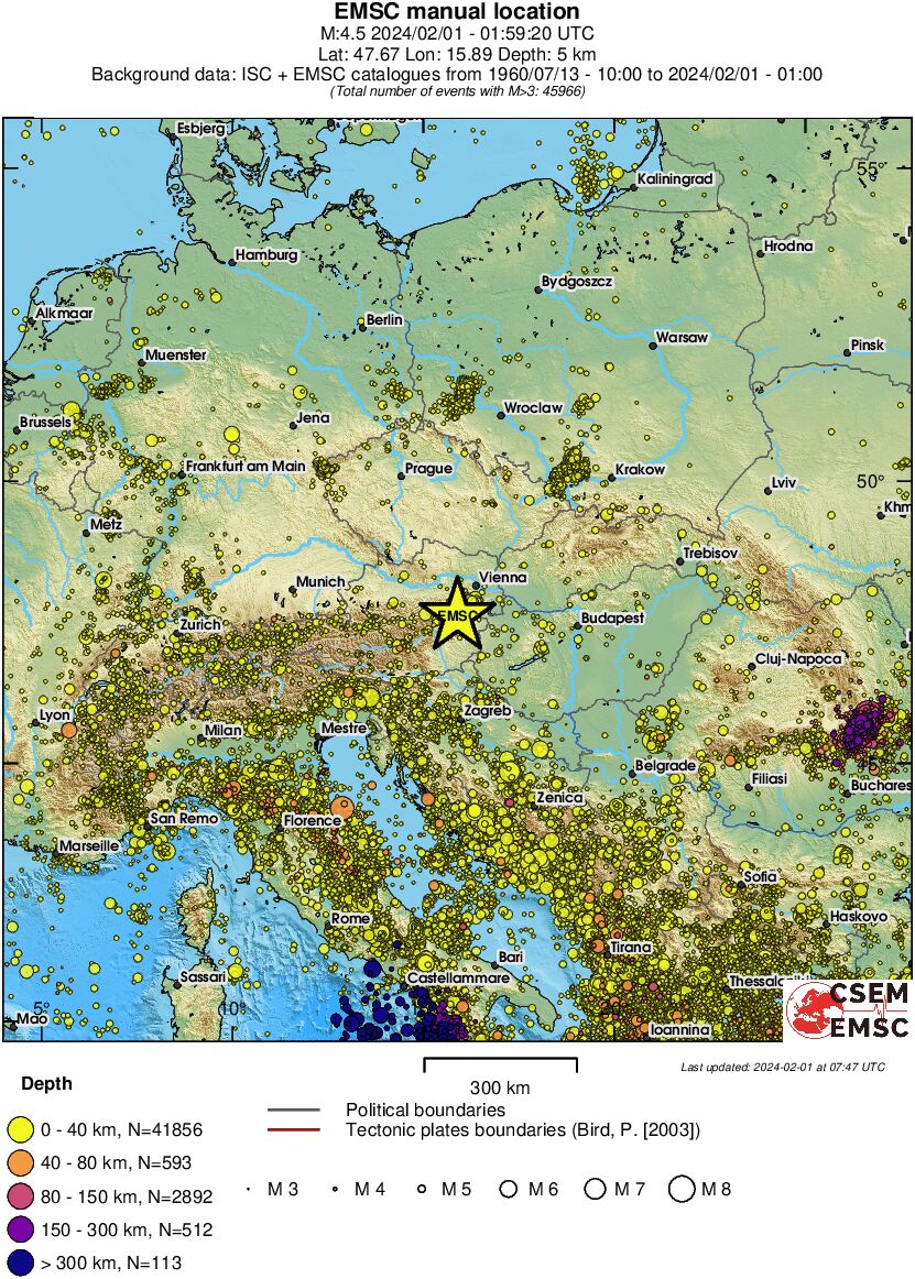 wide historical seismicity