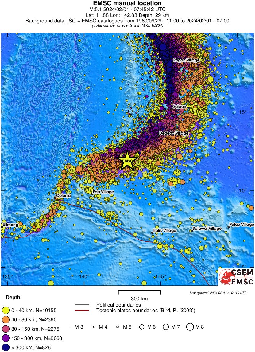 wide historical seismicity