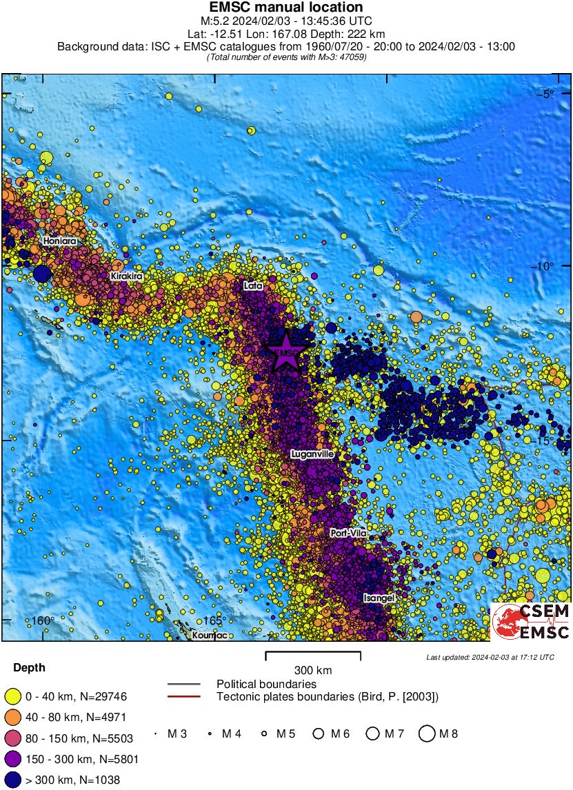 wide historical seismicity