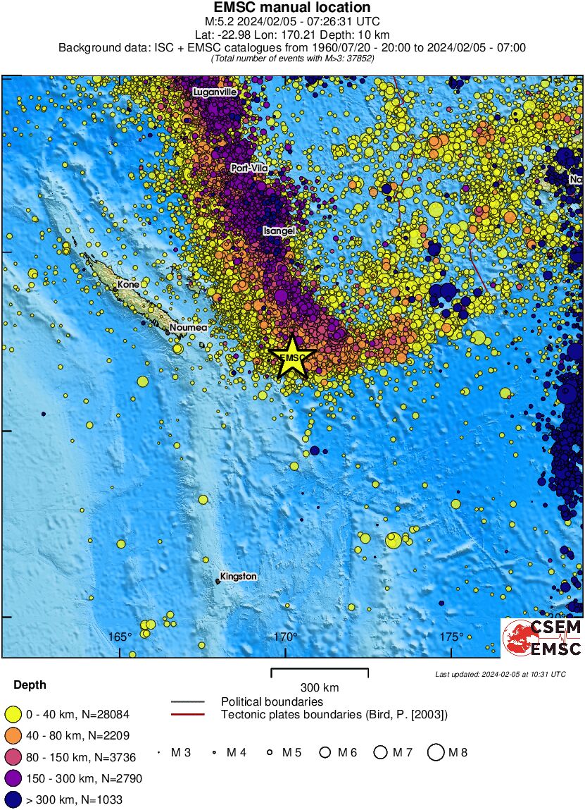 wide historical seismicity