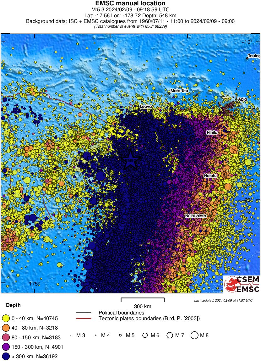 wide historical seismicity