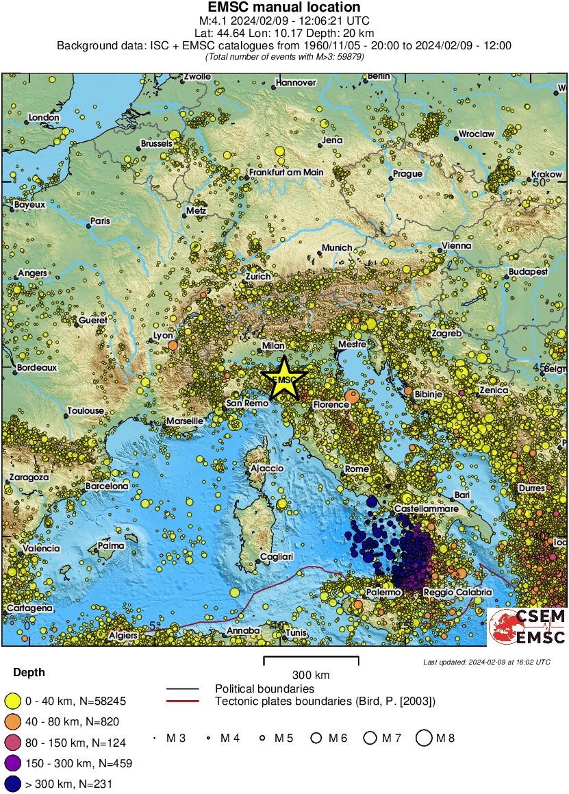 wide historical seismicity