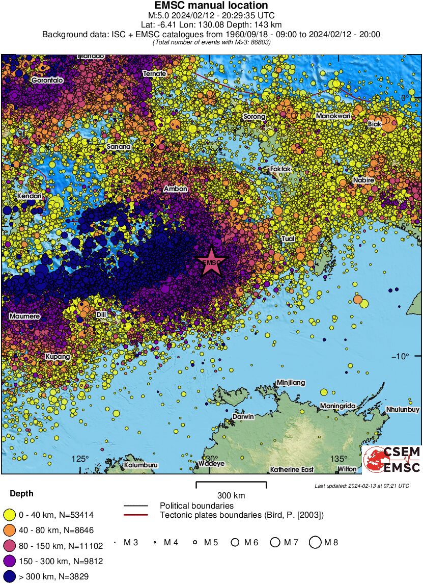 wide historical seismicity