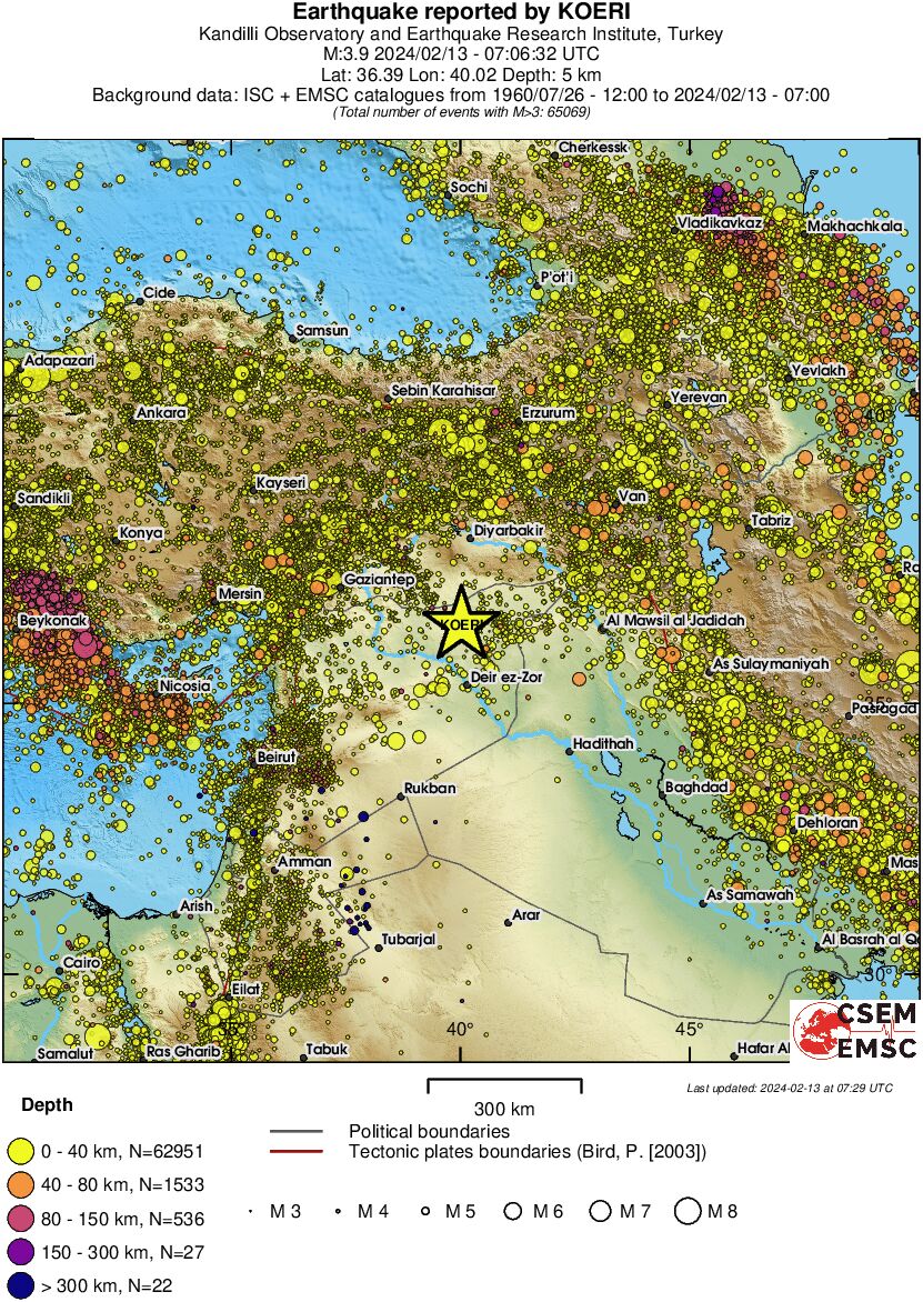 wide historical seismicity