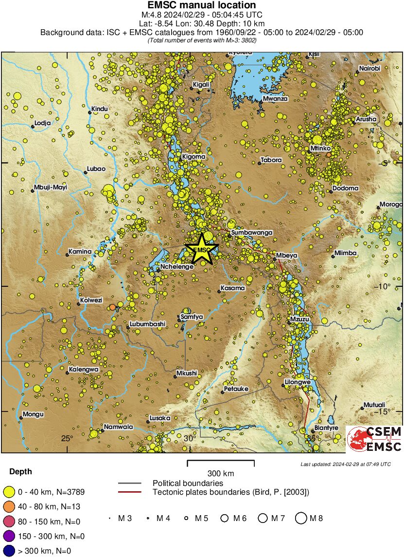 wide historical seismicity