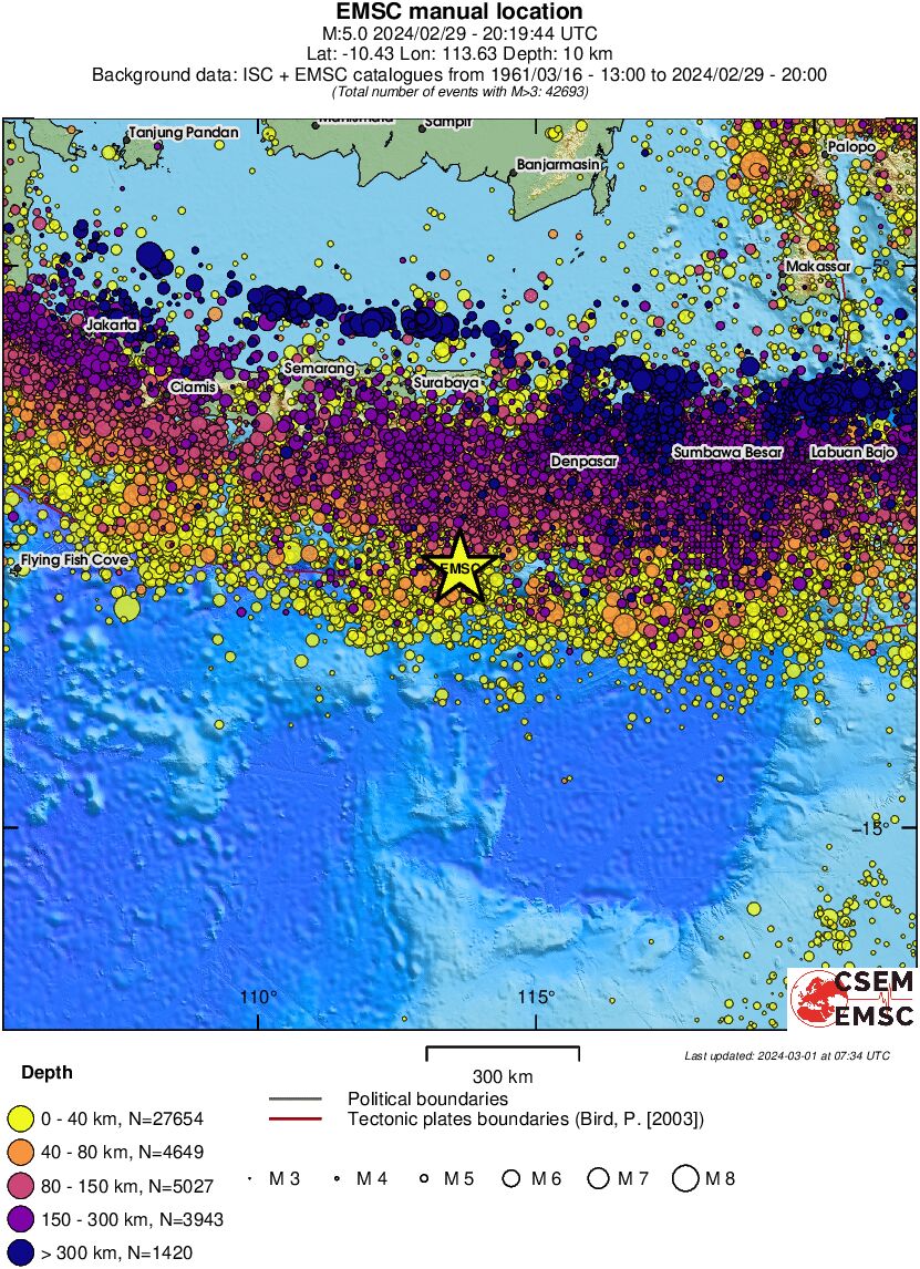 wide historical seismicity