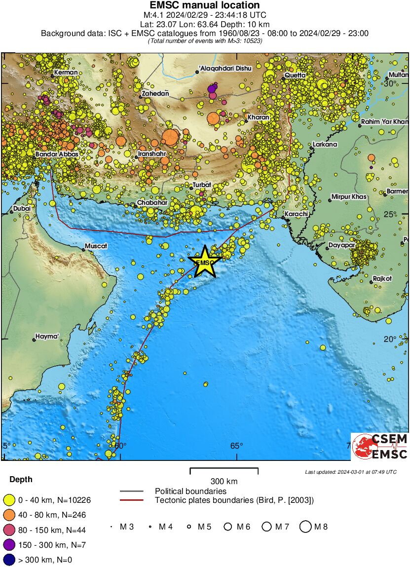 wide historical seismicity