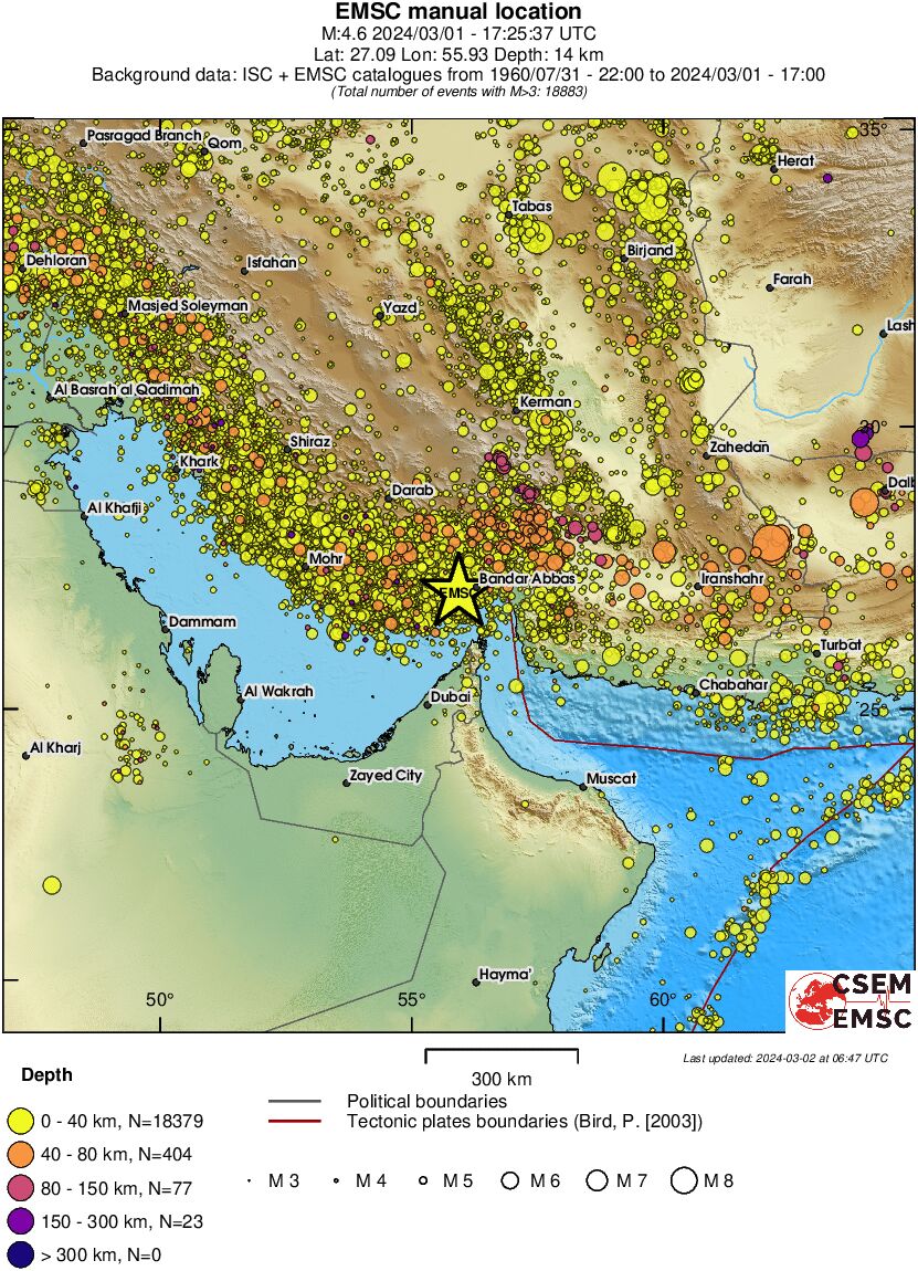 wide historical seismicity