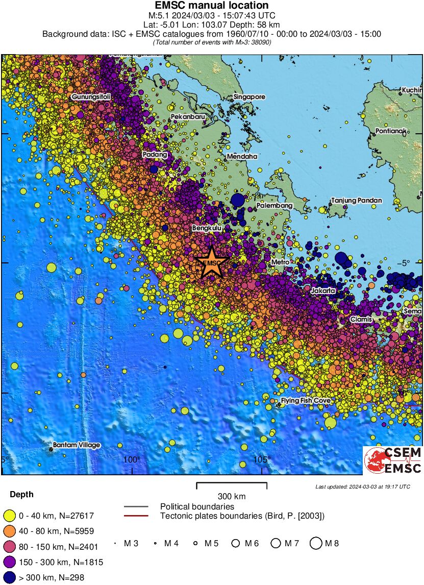 wide historical seismicity