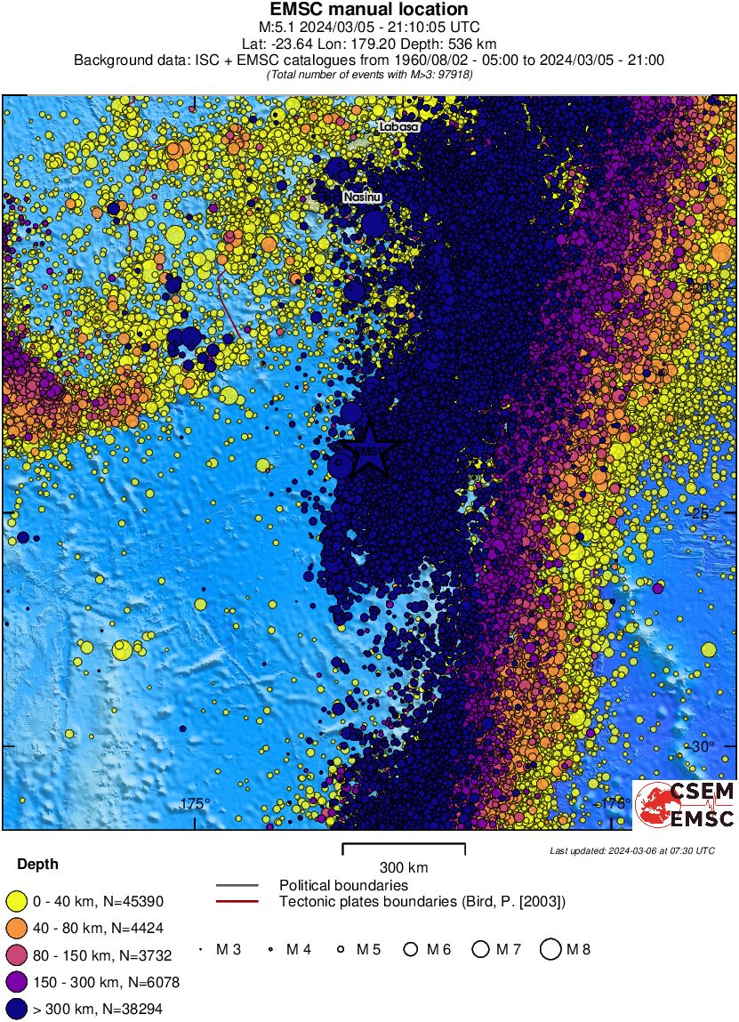 wide historical seismicity
