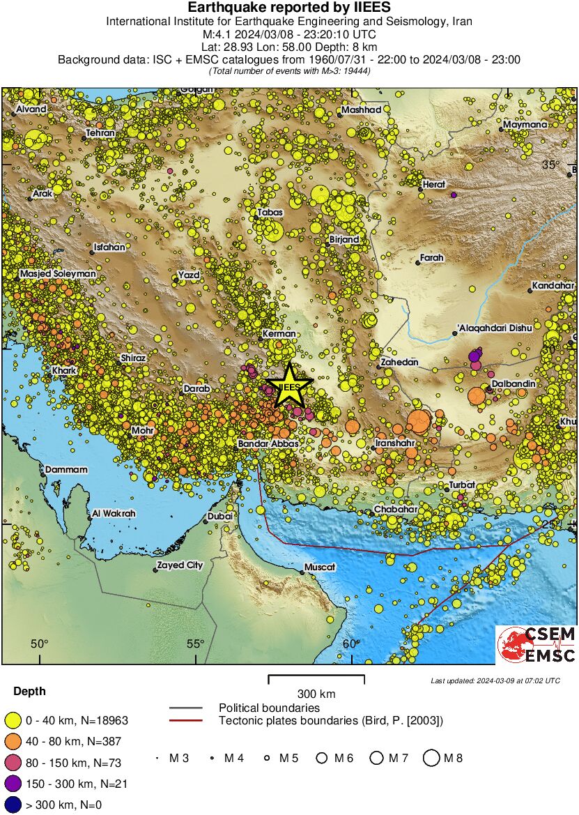 wide historical seismicity