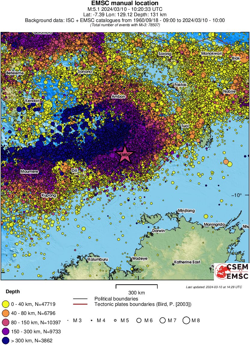 wide historical seismicity