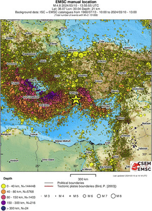 wide historical seismicity