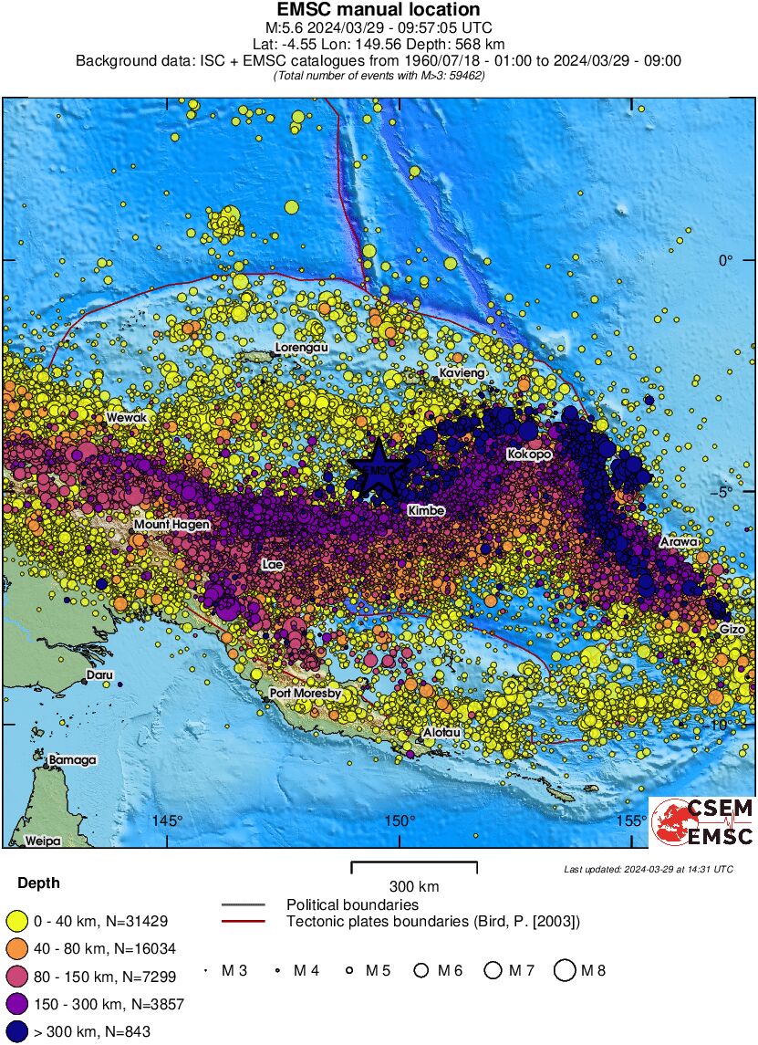 wide historical seismicity