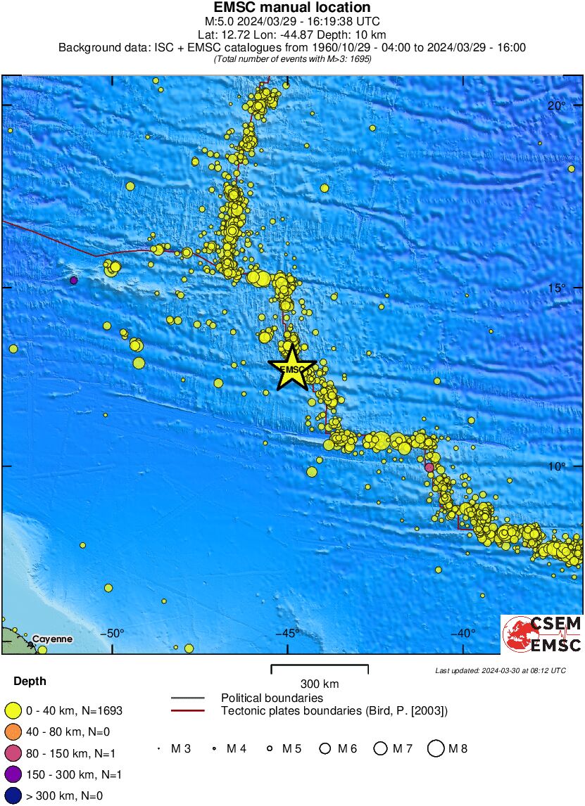 wide historical seismicity