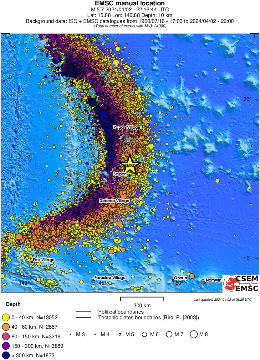 wide historical seismicity