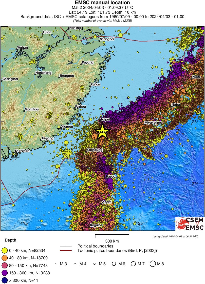 wide historical seismicity