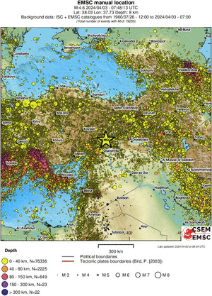 wide historical seismicity