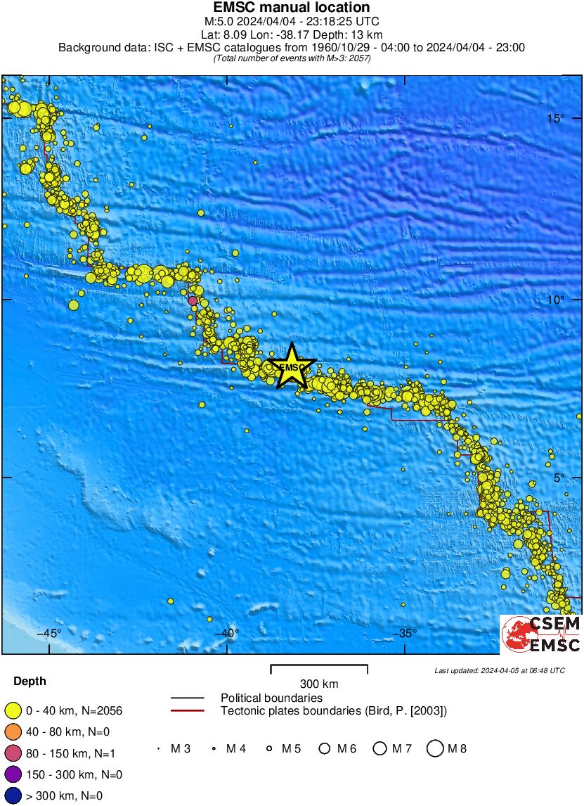 wide historical seismicity
