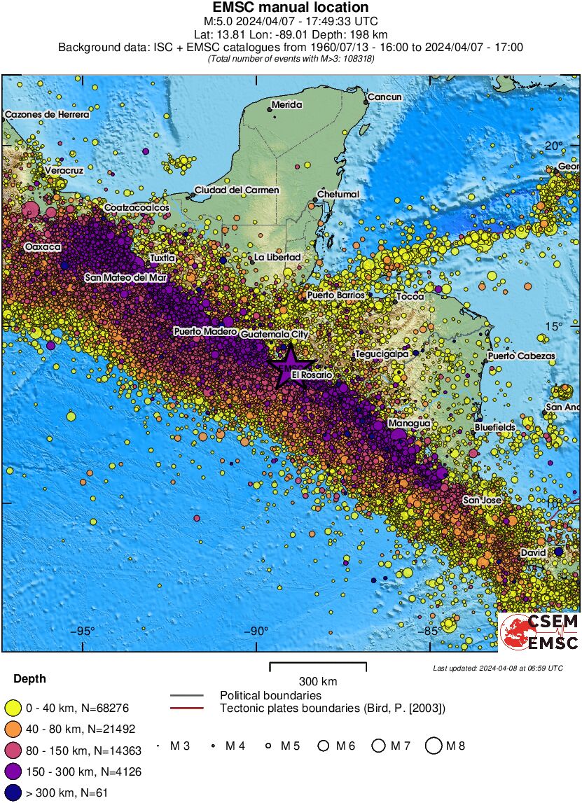 wide historical seismicity