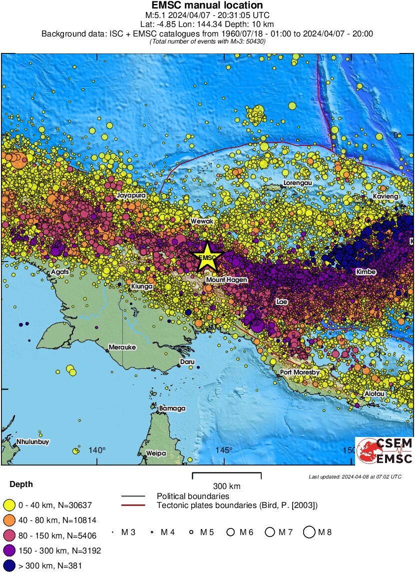 wide historical seismicity