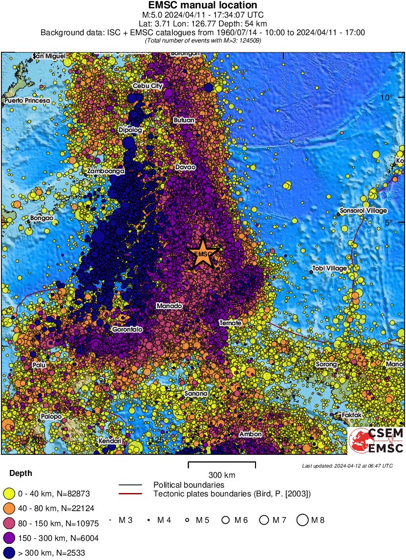 wide historical seismicity