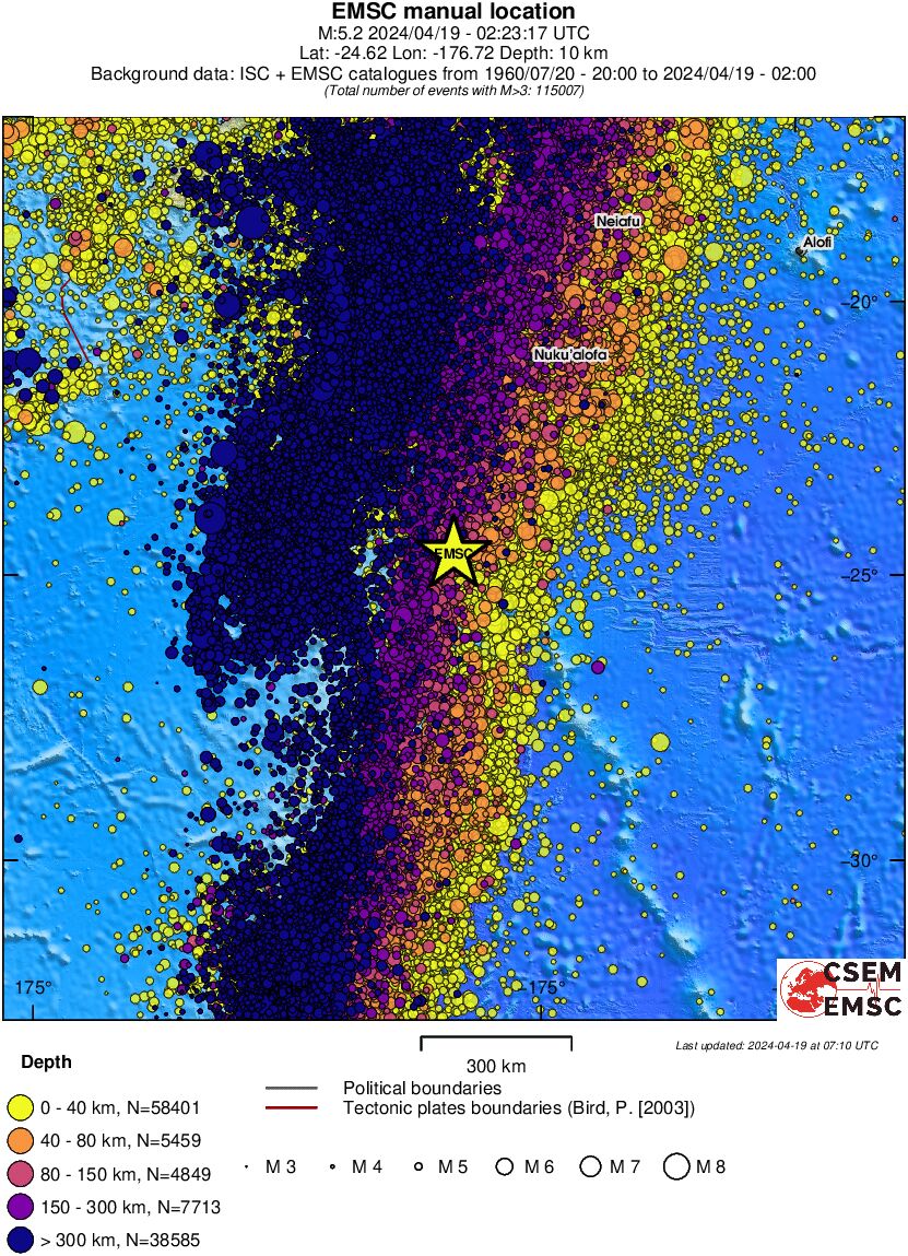 wide historical seismicity