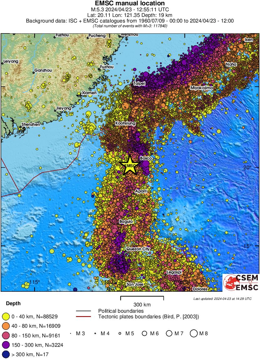 wide historical seismicity