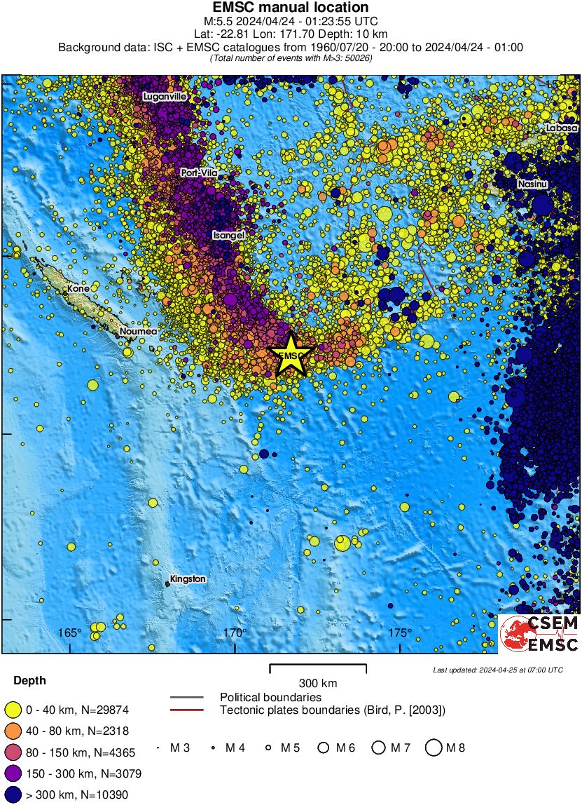 wide historical seismicity