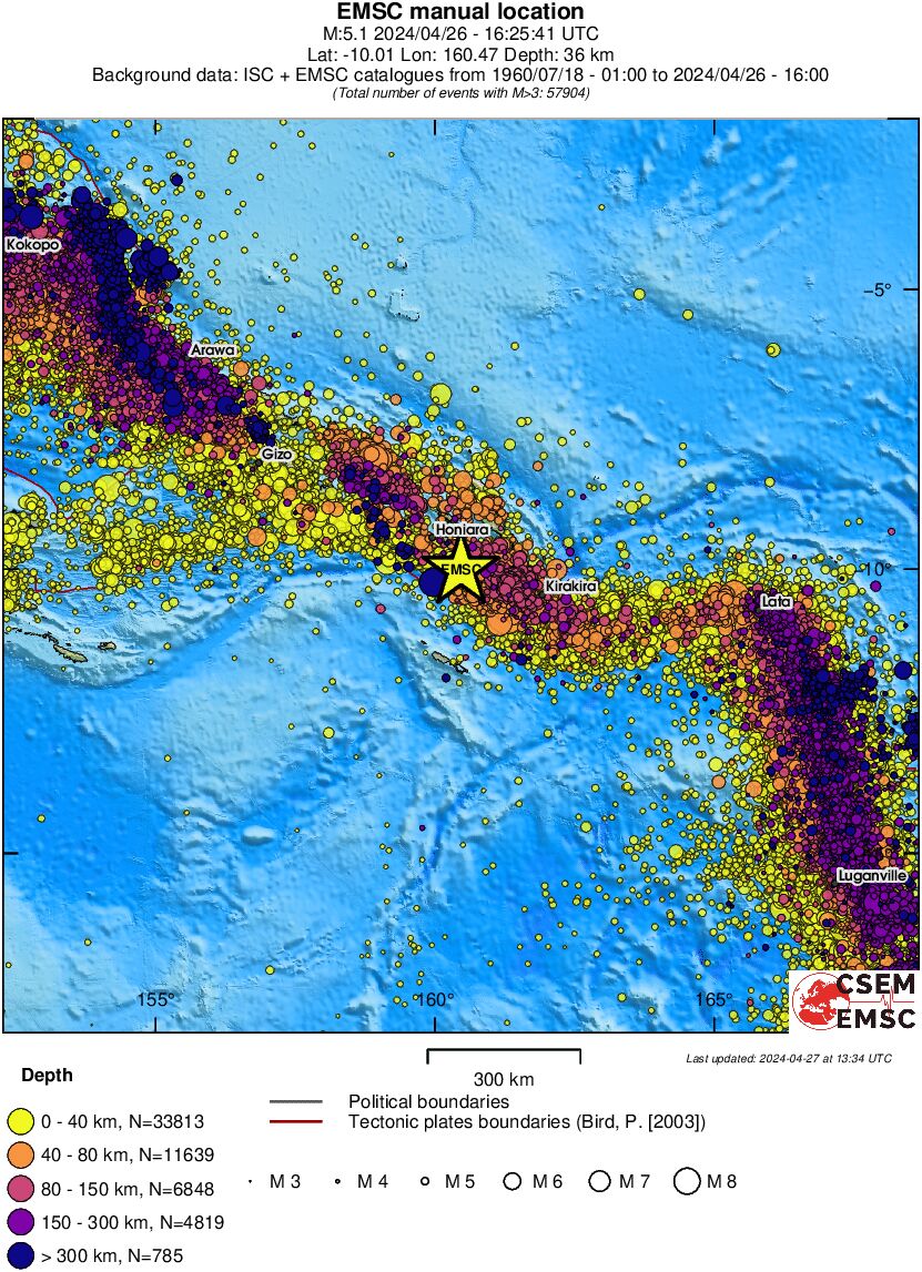 wide historical seismicity
