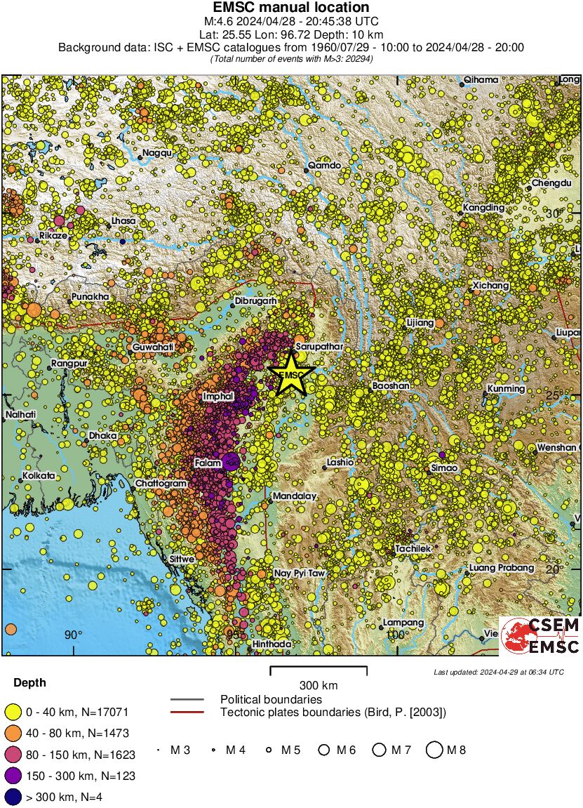 wide historical seismicity