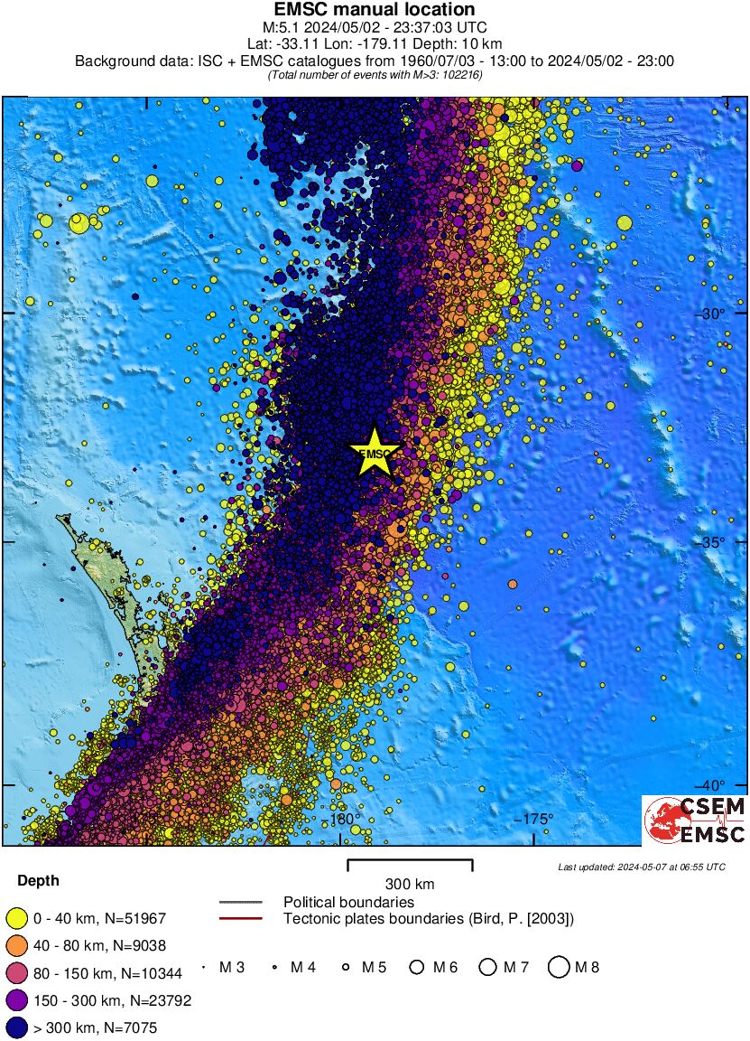 wide historical seismicity
