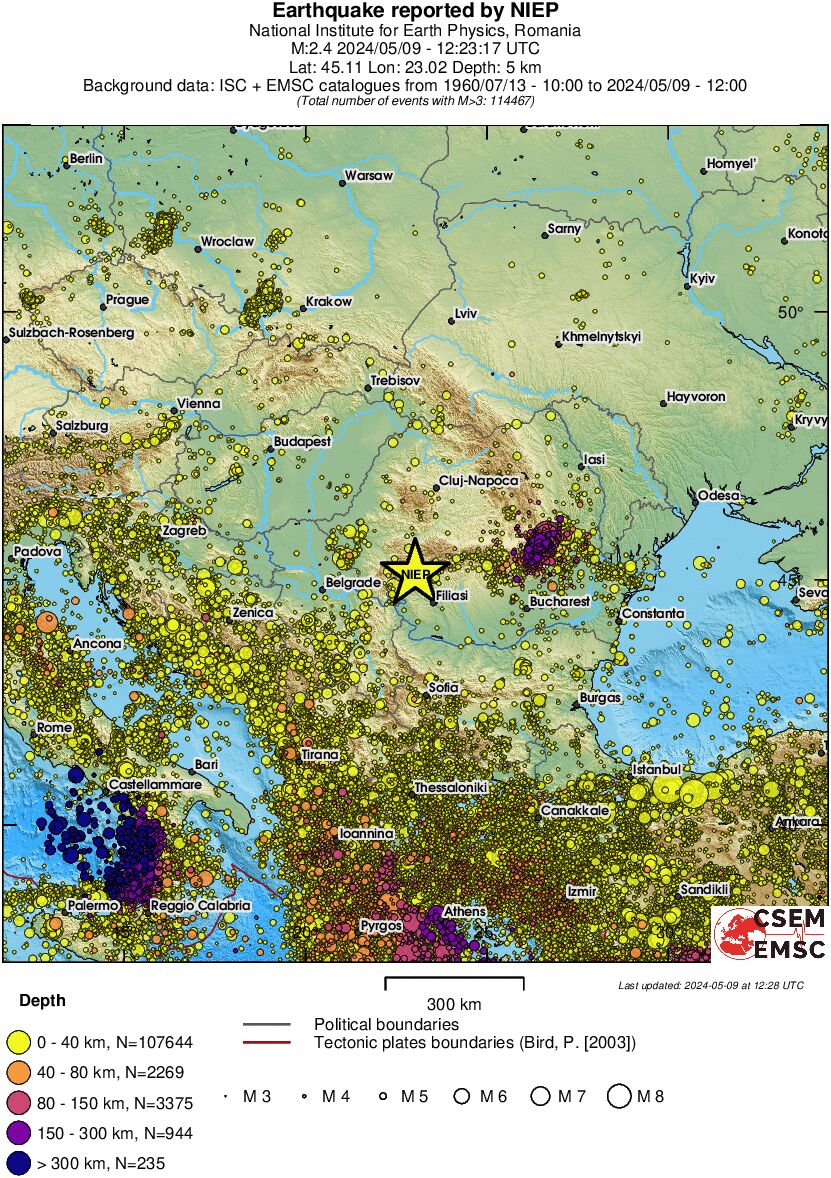 wide historical seismicity