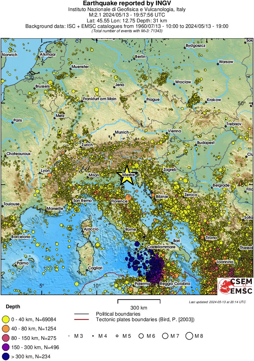 wide historical seismicity