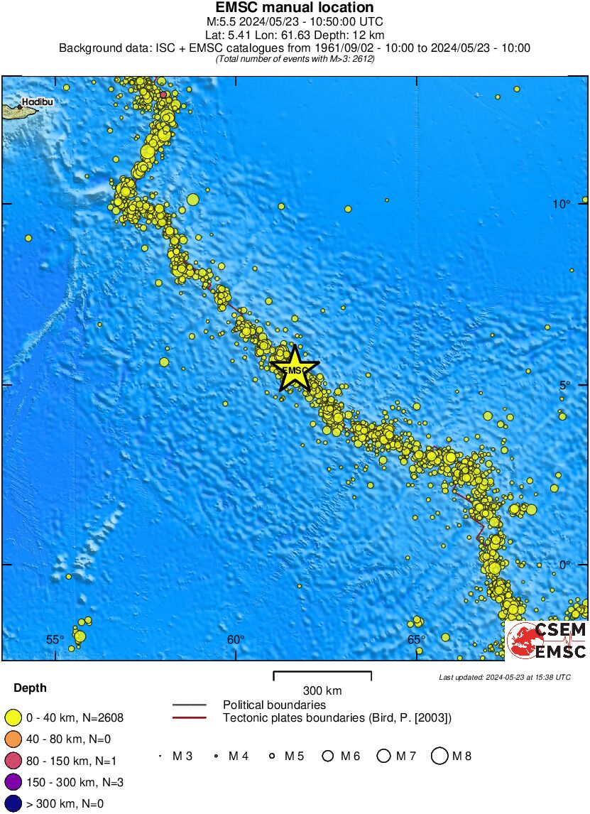 wide historical seismicity