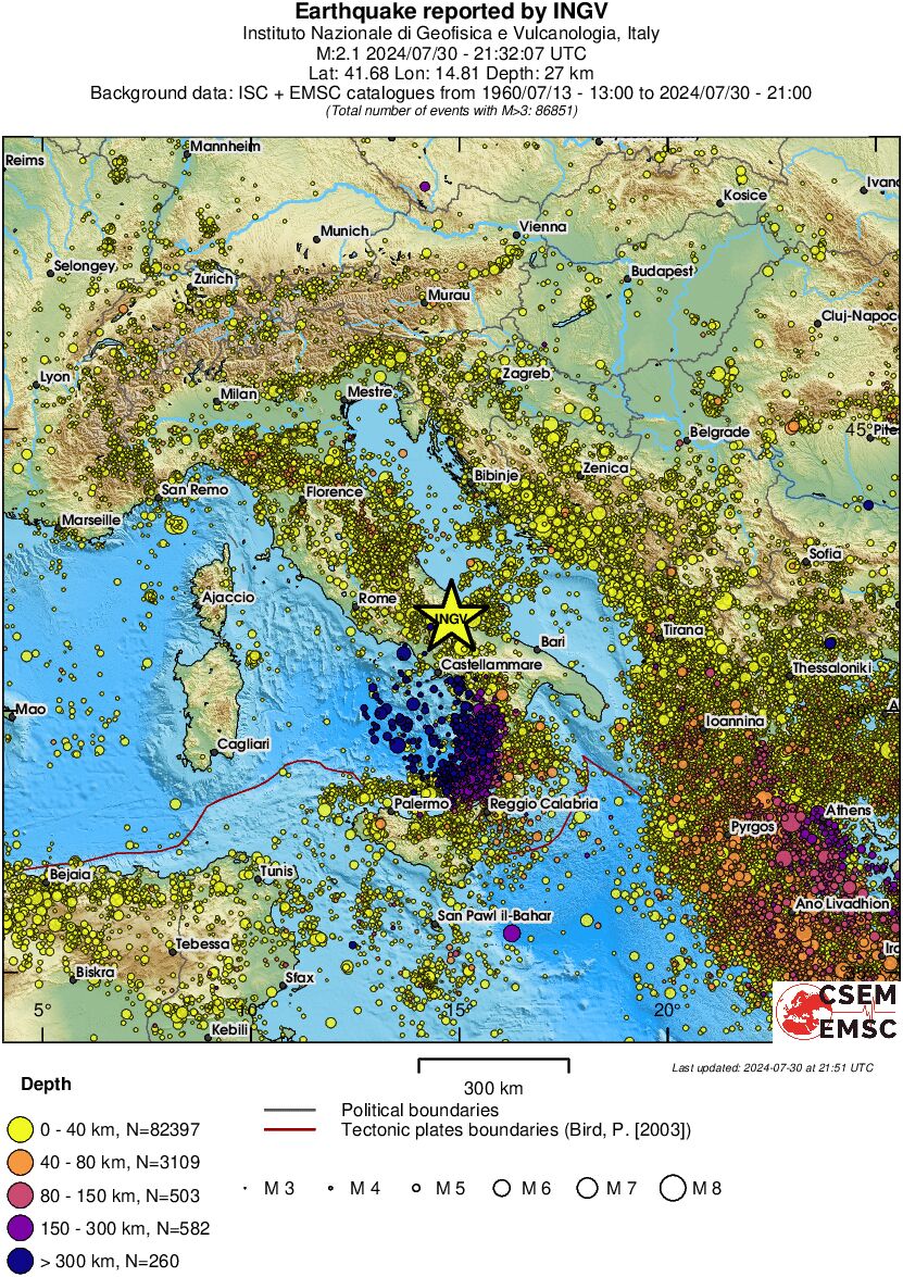 wide historical seismicity