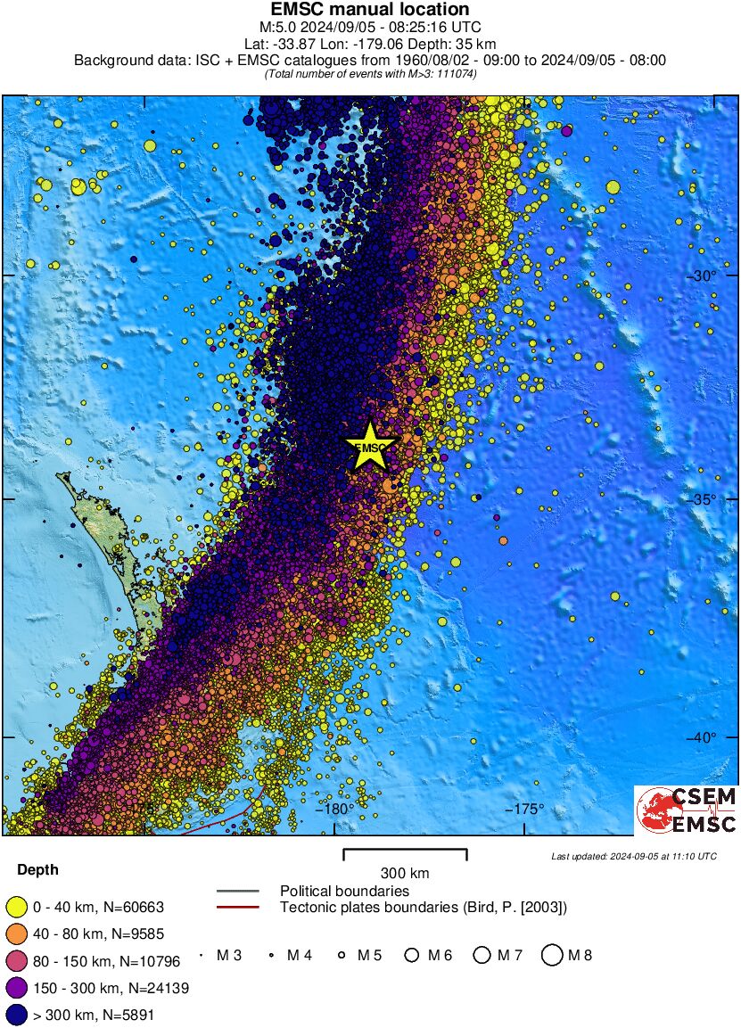 wide historical seismicity