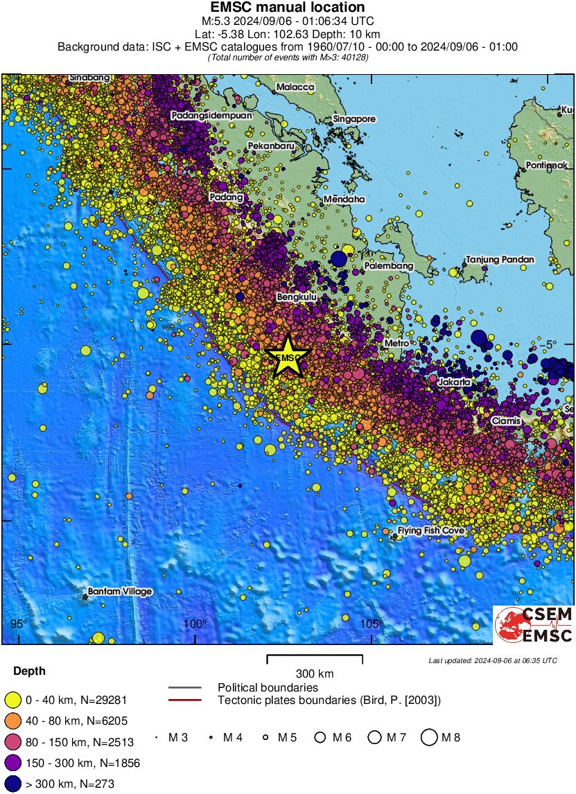 wide historical seismicity
