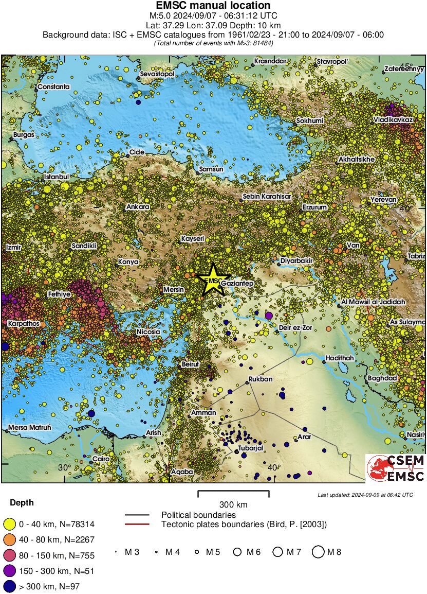 wide historical seismicity