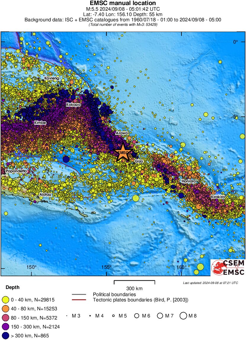 wide historical seismicity