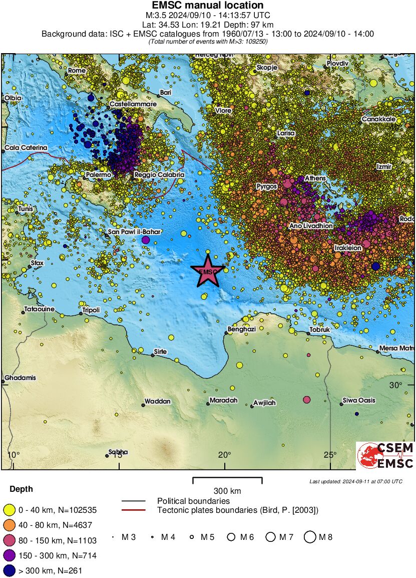 wide historical seismicity