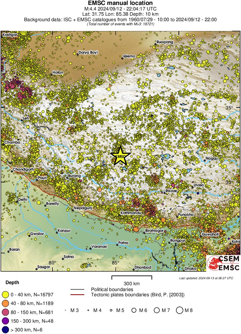 wide historical seismicity