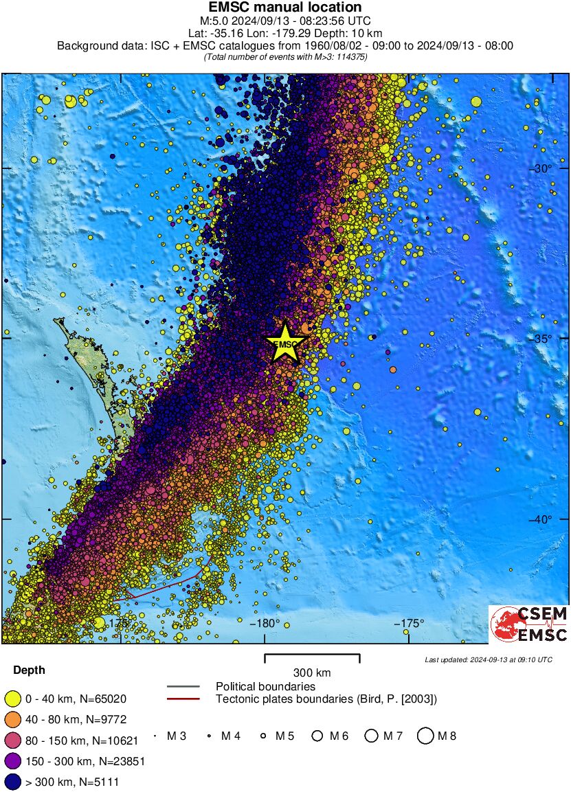 wide historical seismicity