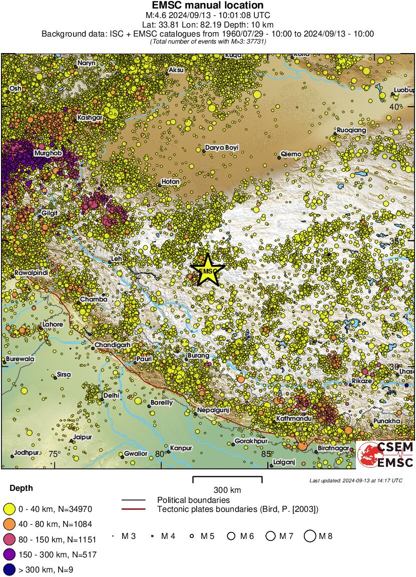 wide historical seismicity