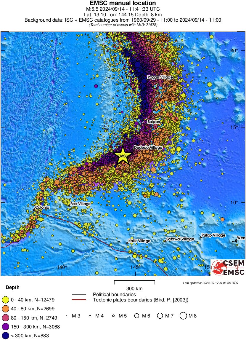 wide historical seismicity
