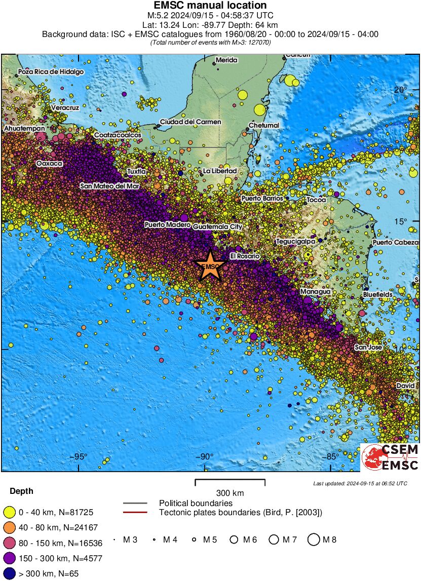wide historical seismicity