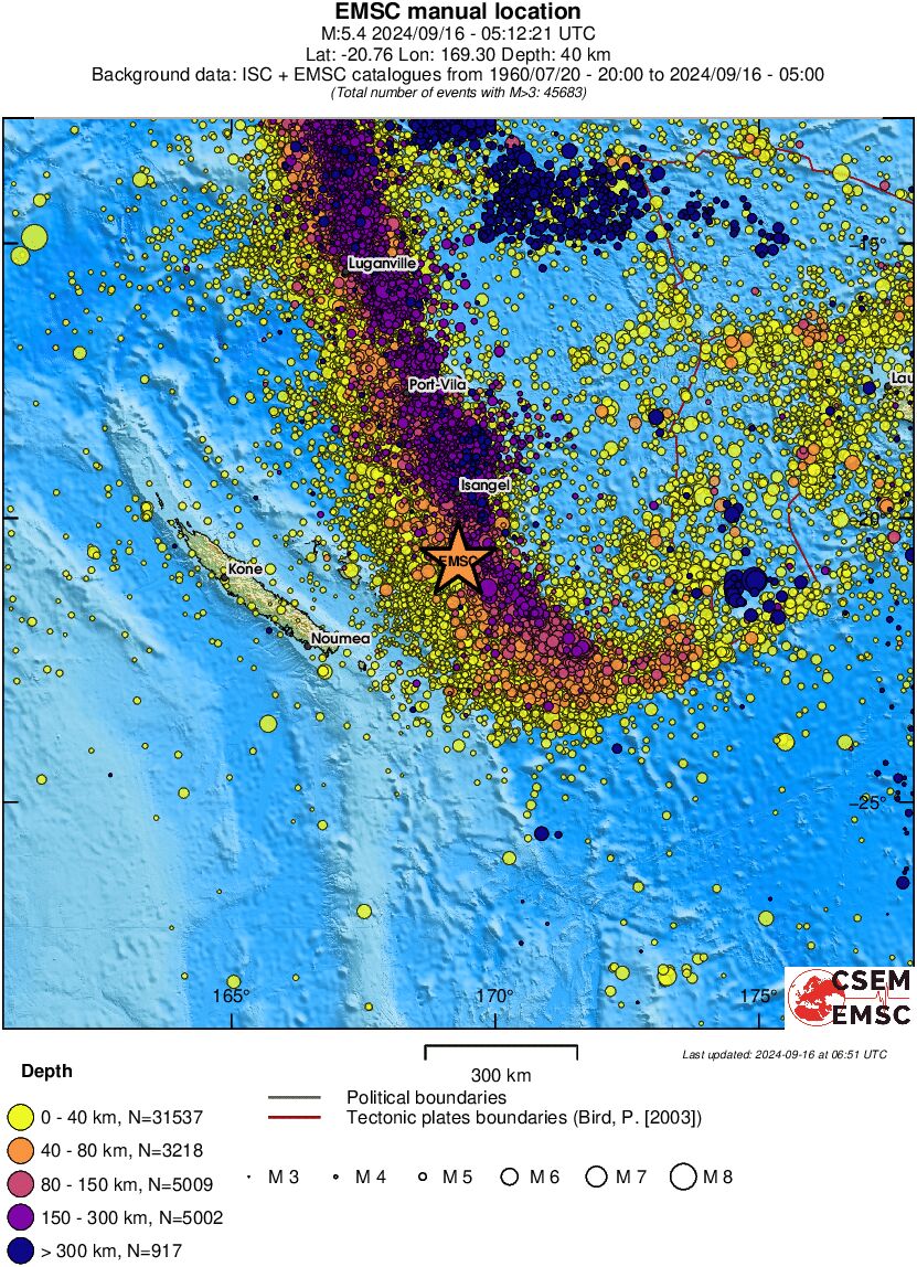 wide historical seismicity