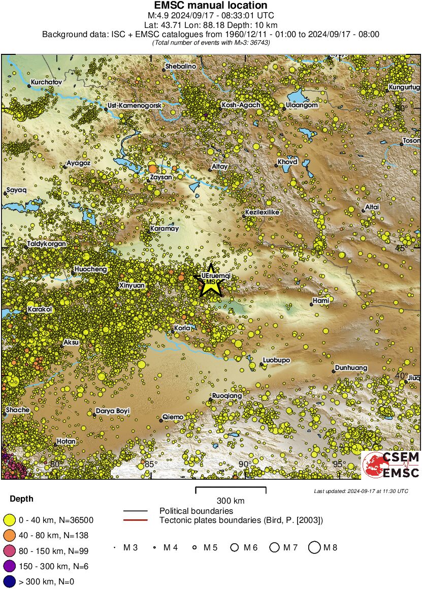 wide historical seismicity